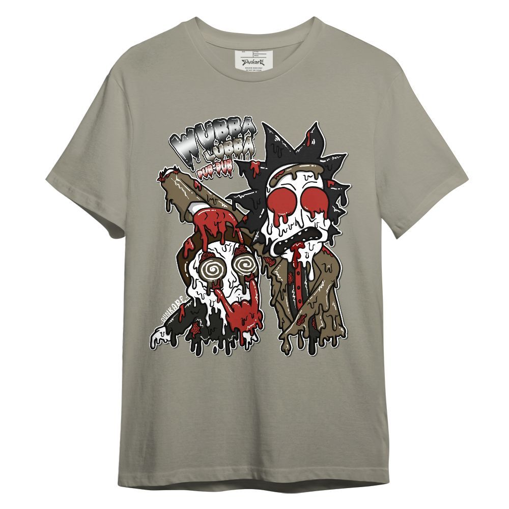 Shirt To Match Olive 9s - Wubba Rick Drip Graphic