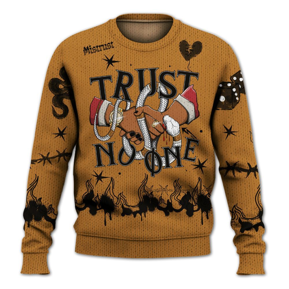 Knitted Sweater To Match Air Max Plus Sunset Swarovski - Trust No One Snake-Bite Doodle Crayon