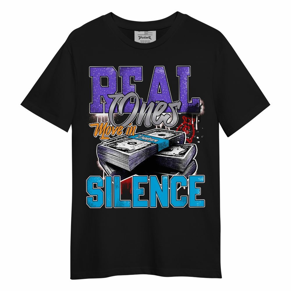 Shirt To Match Retro Aqua 8s - Move In Silence Money Graphic