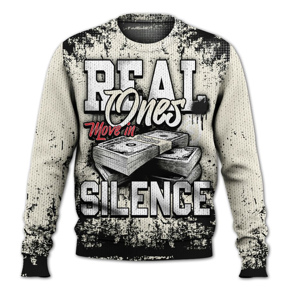 Sweater To Match Low OG Sail 1s - Move In Silence Money Street Retro Graphic