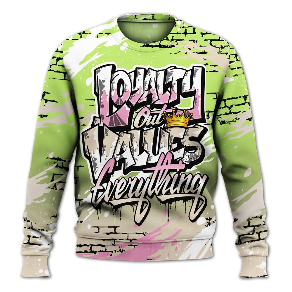 Sweatshirt To Match Jack Black Night Silver - Values Of Loyalty Drip All Over Print