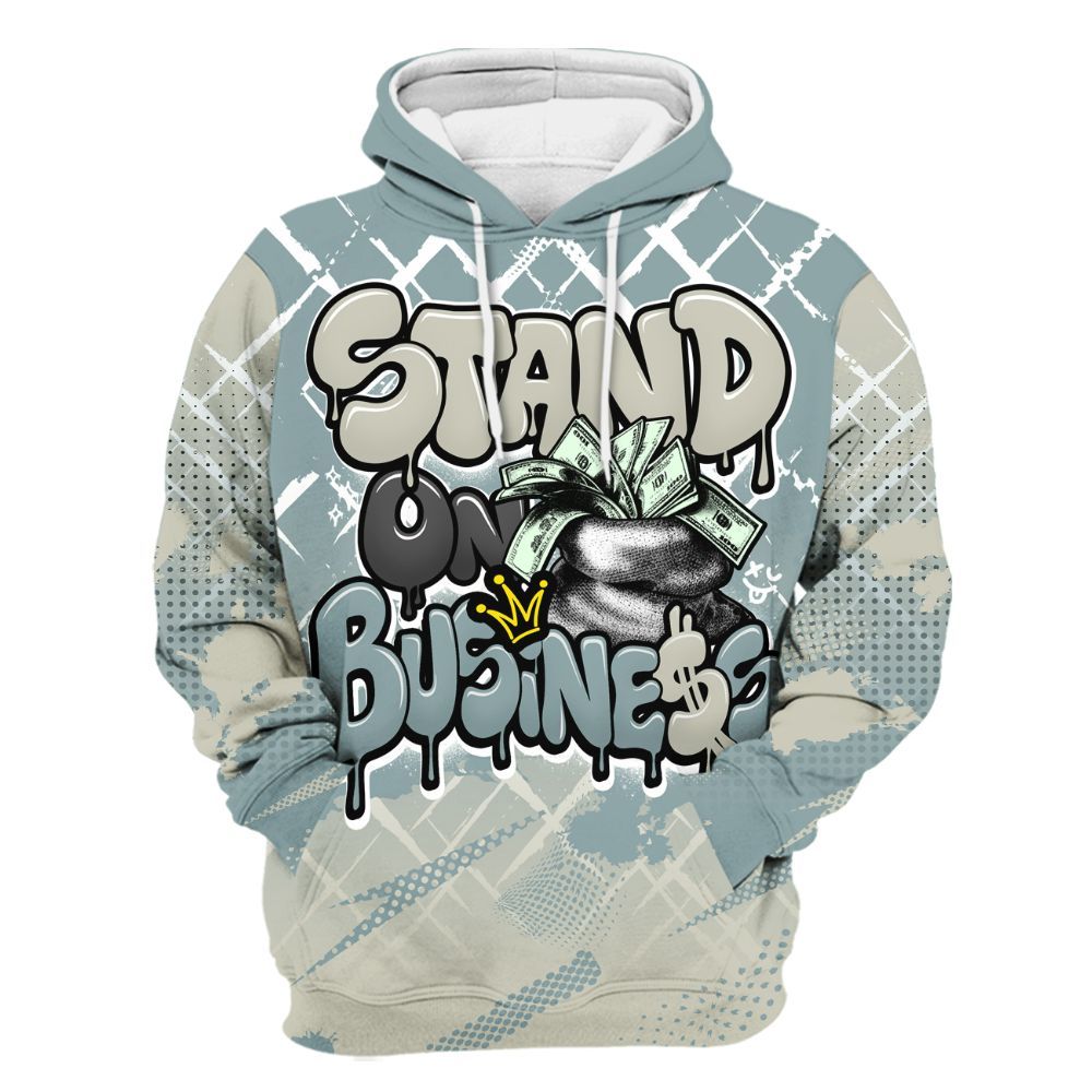 Hoodie To Match AMM Low 17s - Halftone Stand Business Dripping All Over Print