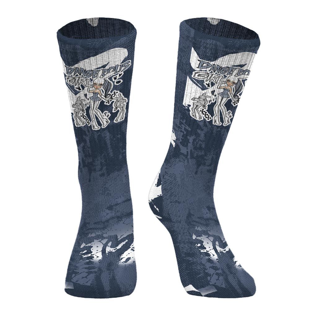 Sock To Match Low Diffused Blue 11s - Dangerous.Girl