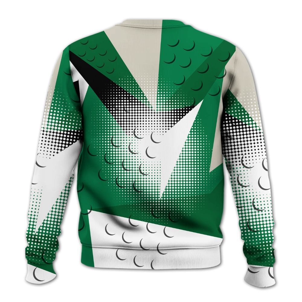 Sweatshirt To Match Lucky Green 2s - Poly Custom Name Number 23 5s All Over Print