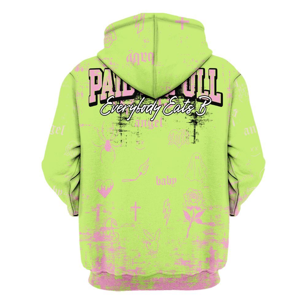 Hoodie To Match Jack Black Night Silver - Paid In Full Money Street Graphic All Over Print