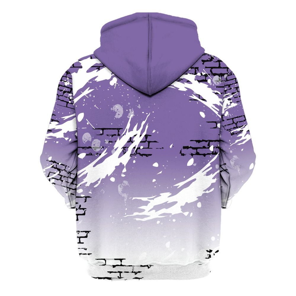 Hoodie To Match Dunk Low Black Raspberry - Values Of Loyalty Drip All Over Print