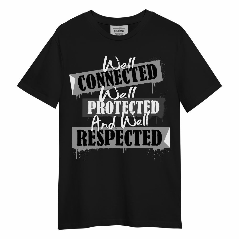 Shirt To Match Black Wolf Grey 12s - Dripping Connected Unisex Shirt