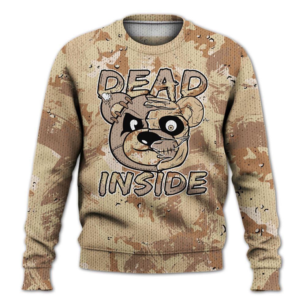 Knitted Sweater To Match Desert Camo 3s - Lifeless Bear Circle Slpash