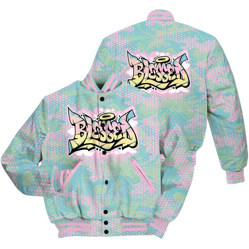 Varsity Jacket To Match SB Dunk Low Visty Shirt - Blessing Graphic Banknotes All Over Print
