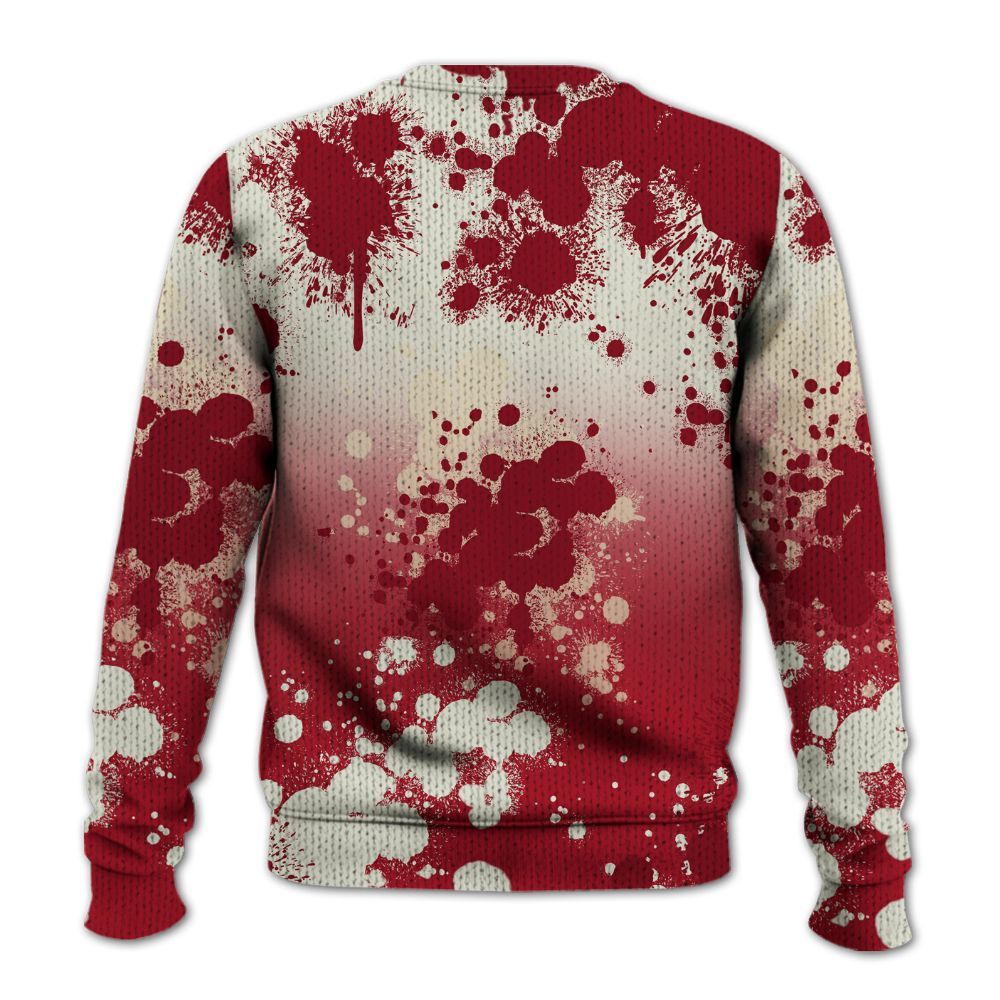 Knitted Sweater To Match 2025 High OG Cinnabar 1s - God Blessed Ink Drip