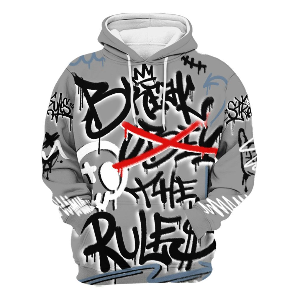 Hoodie To Match Black Chrome 6s - Break Rules Streetwear All Over Print