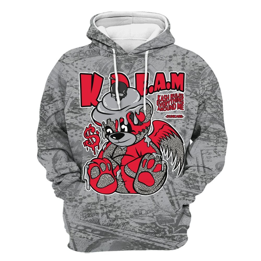 Hoodie To Match Hoodie To Match Black Cement 3s - Loot Bear All Over Print