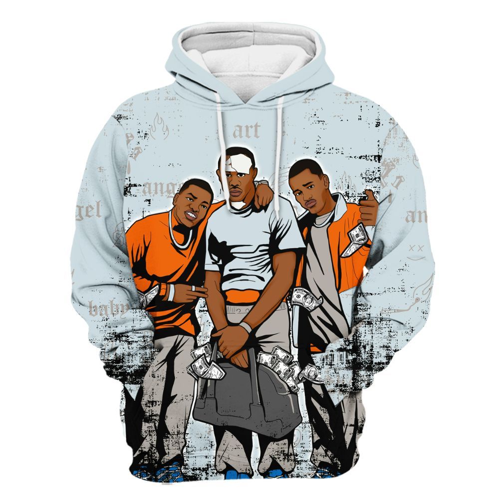 Hoodie To Match Retro High OG Alaska 1s - Paid In Full Money All Over Print