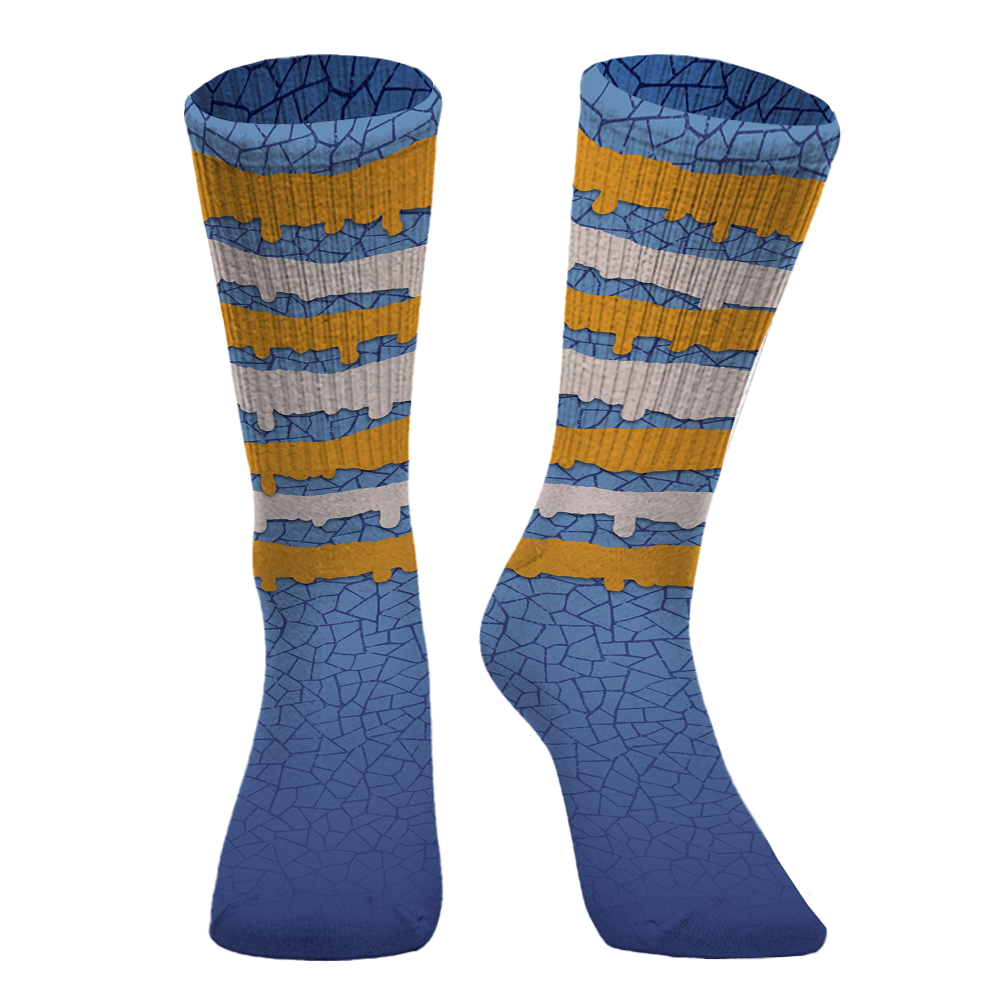Sock To Match High OG First In Flight 1s - Dripping Stripe Graphic Unisex