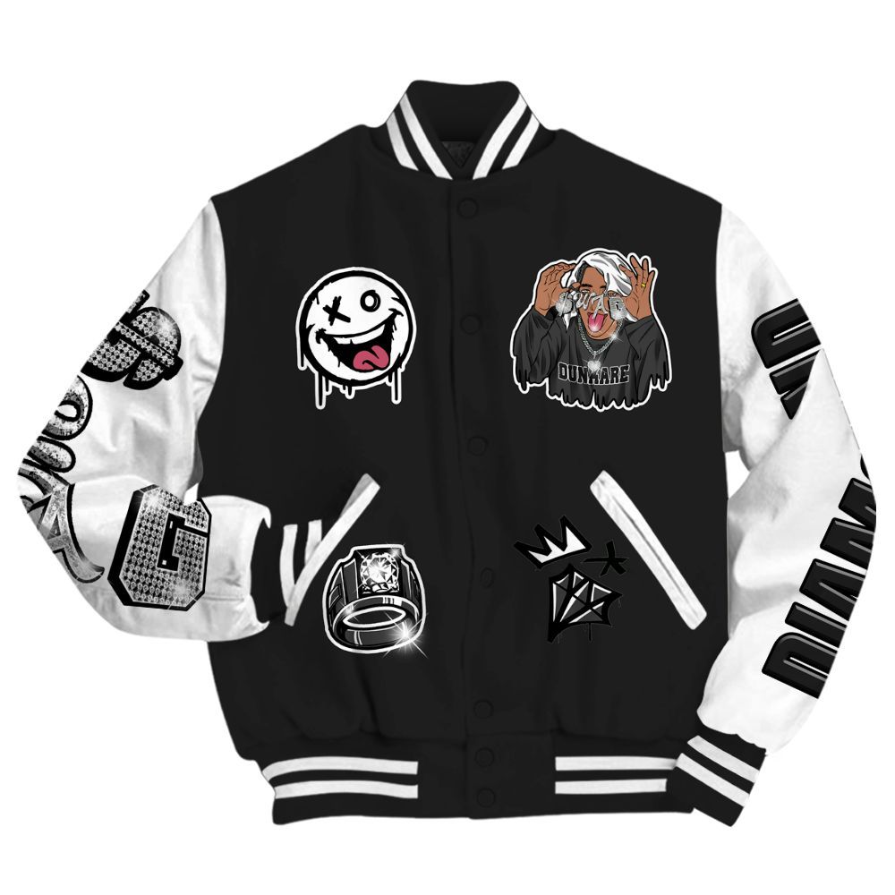 Varsity Jacket To Match Black Cat NET 4s - Pressures Makes Varsity Jacket To Match All Over Print