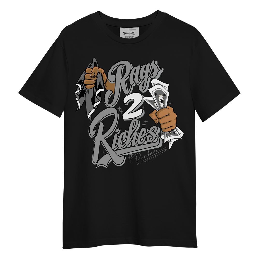 Shirt To Match Black Wolf Grey 12s - Rag 2 Riches Graphic Unisex Shirt