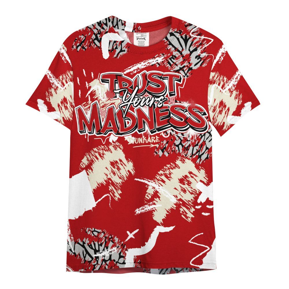 Shirt To Match Cement Grey 3s - Trust Your Madness Retro All Over Print