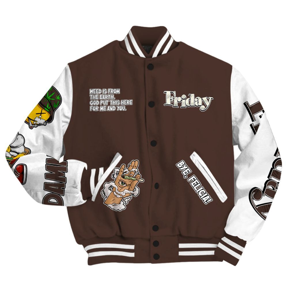 Varsity Jacket To Match SoleFly Cafecito 12s - Friday Sneaker Stress Style All Over Print