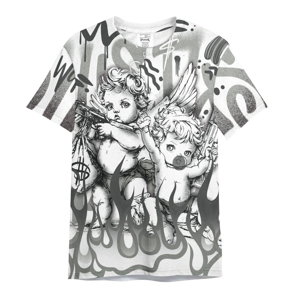 Shirt To Match Paris Olympics 4s - Angel Hustle Hard All Over Print