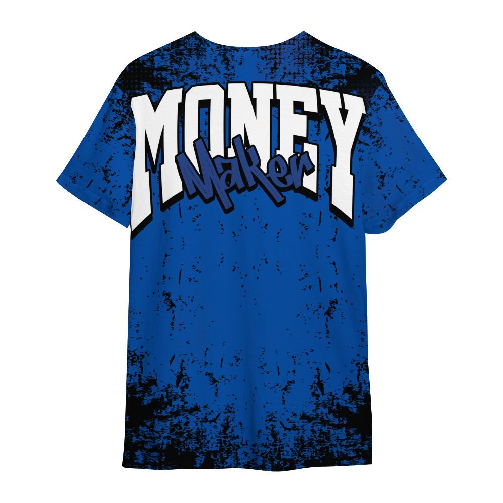 Shirt To Match Racer Blue 5s - Move In Silence Money Street Retro All Over Print