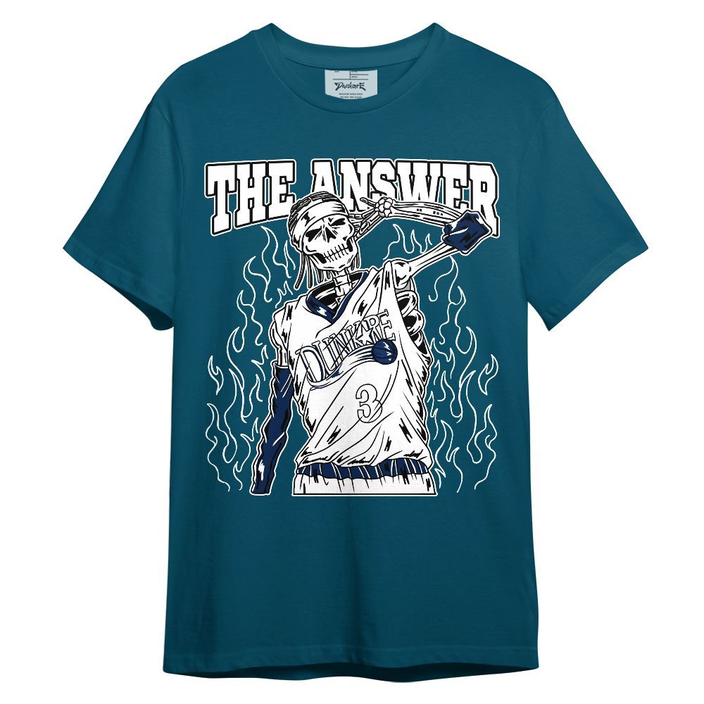 Shirt To Match High OG Deep Royal Blue 1s - Allen The Answer Skeleton Unisex Shirt