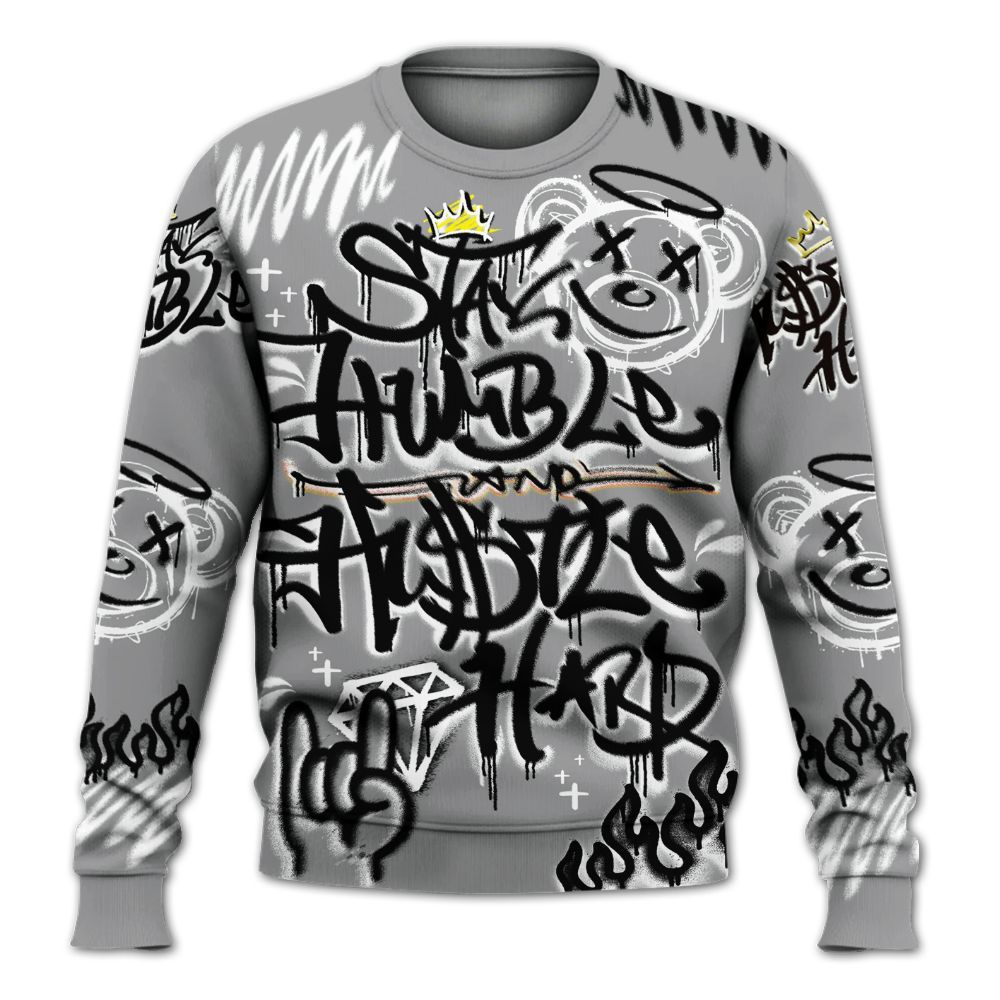 Sweatshirt To Match Retro Stealth 12s - Humble Drip Streetwear Graffity All Over Print