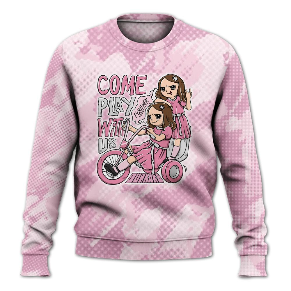 Sweatshirt To Match Orchid 4s - Come Hangout Halloween Abstract Halftone All Over Print