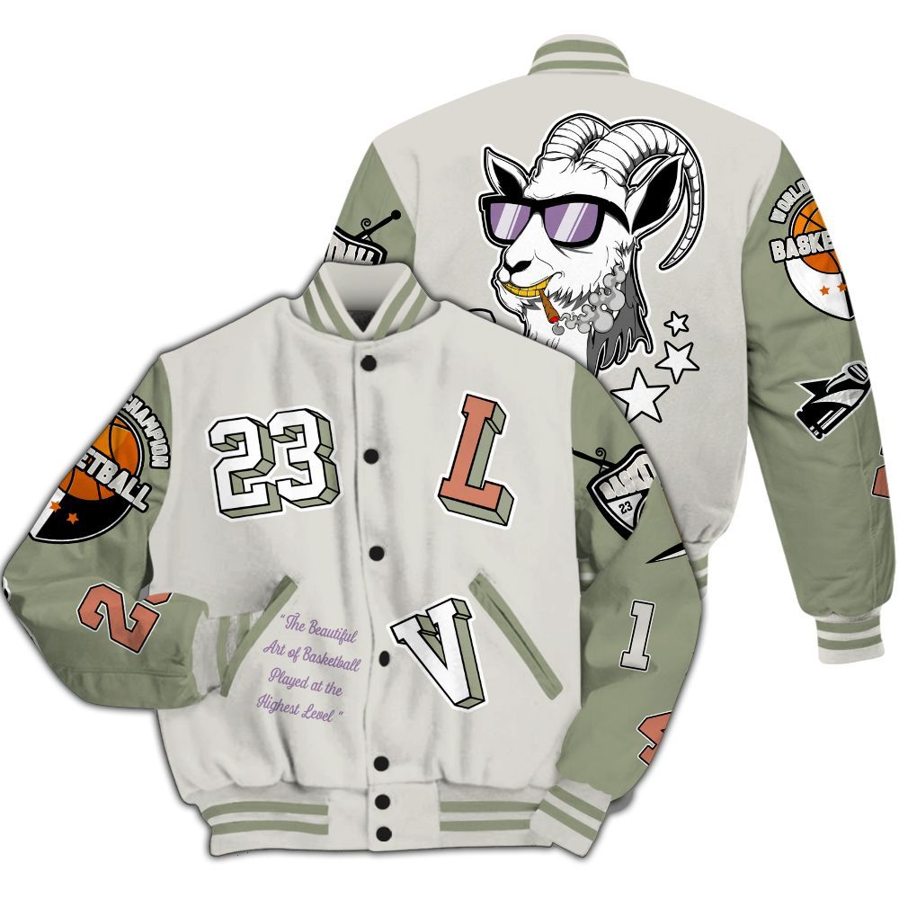 Varsity Jacket To Match Dunk Low Floral Swoosh 2025 - The GOAT Got Em Retro Graphic All Over Print
