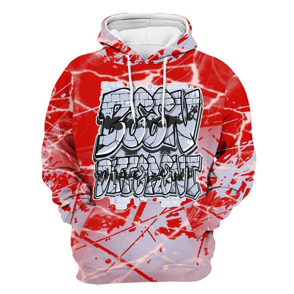 Hoodie To Match Fire Red 6s - To Different Graphic All Over Print