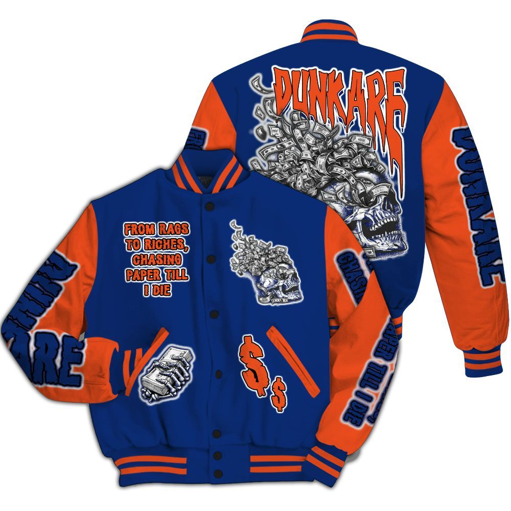 Varsity Jacket To Match Suede GS League - From Rags To Riches All Over Print
