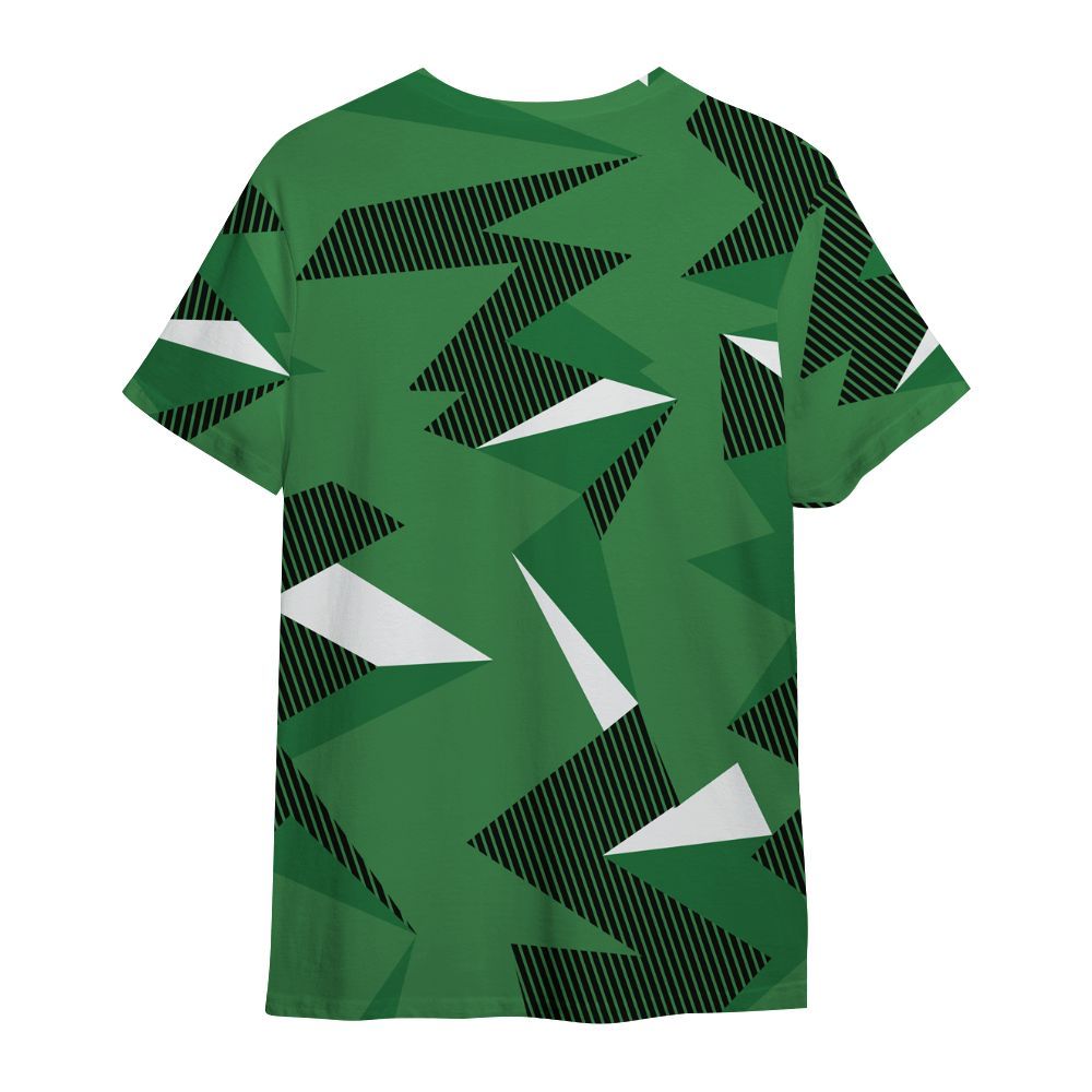 Shirt To Match Lucky Green 1s - Geometric Camouflage Pattern All Over Print