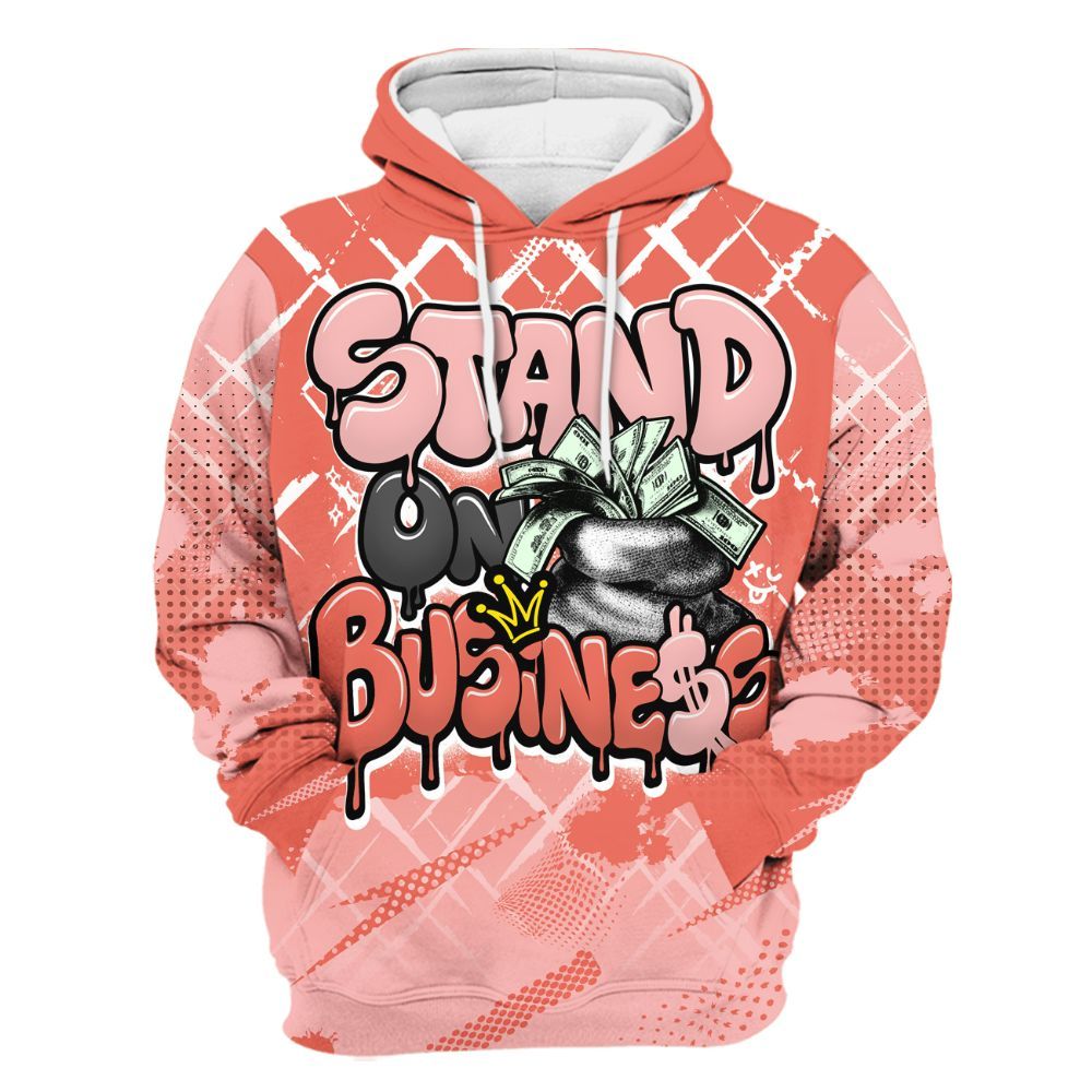 Hoodie To Match Low OG PSG 1s - Halftone Stand Business Dripping All Over Print