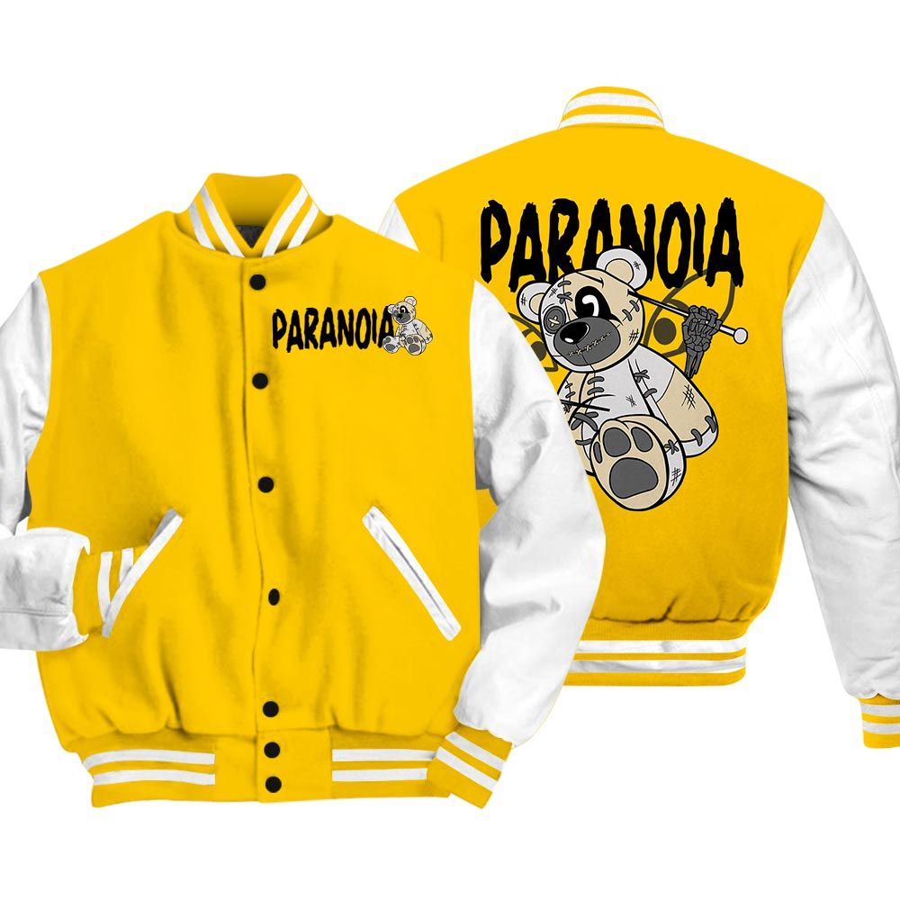Varsity Jacket To Match Vivid Sulfur 4s Vasity Jacket - Paranoia Vasity Jacket Unisex 2704 NCMD