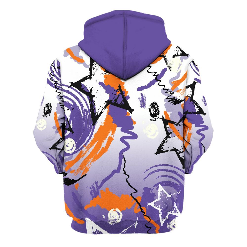 Hoodie To Match Air Max Waffle SP Voltage Purple - Grind Shine Later Drip All Over Print