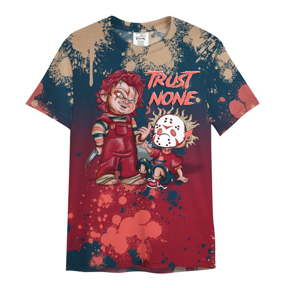 Shirt To Match Mid Multi Color 2022 1s - Trust No One Scary All Over Print