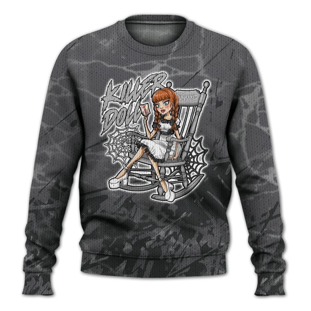 Knitted Sweater To Match White Thunder 4s - Killer Doll-A Halloween Profound