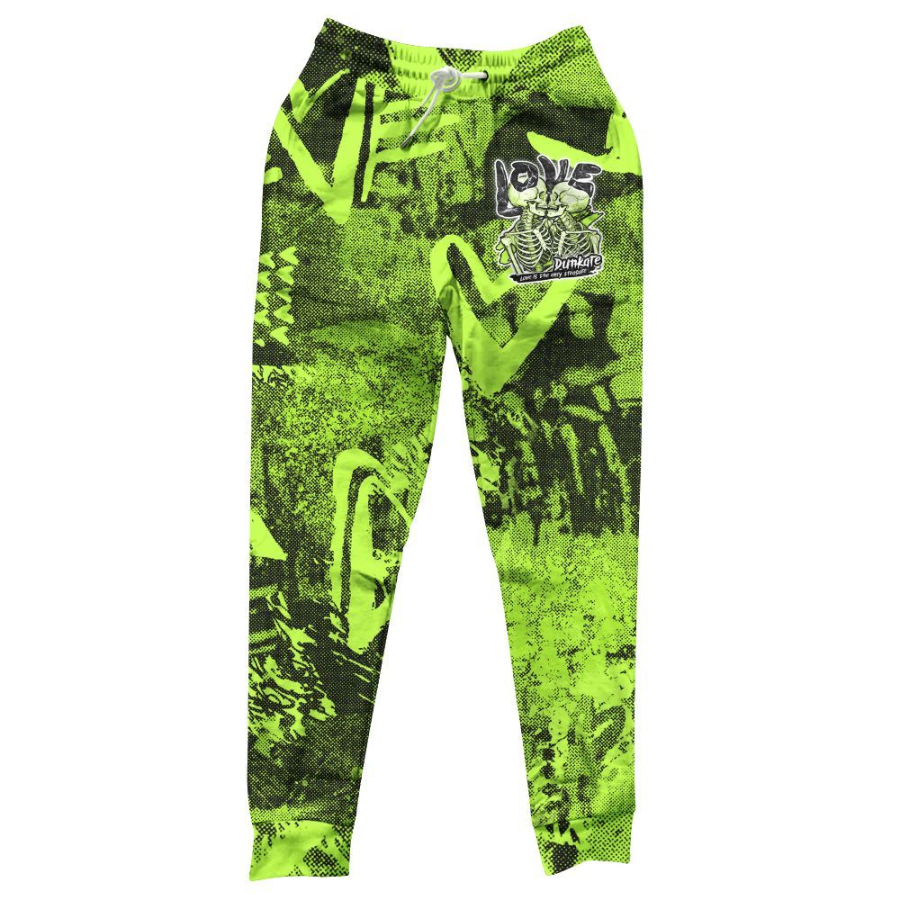 Sweatpant To Match Air Force 1 Low Dance Volt - Skull Love All Over Print