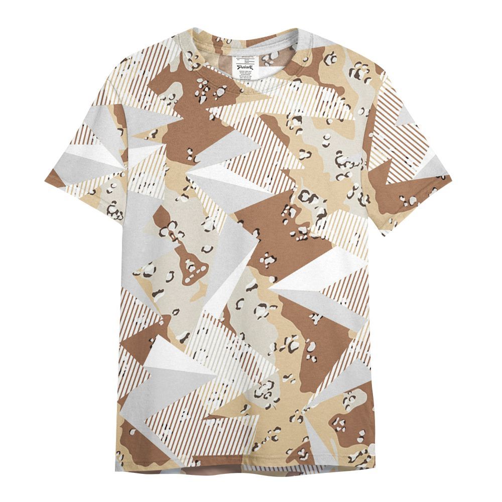 Shirt To Match Desert Camo 3s - Geometric Camouflage Pattern All Over Print