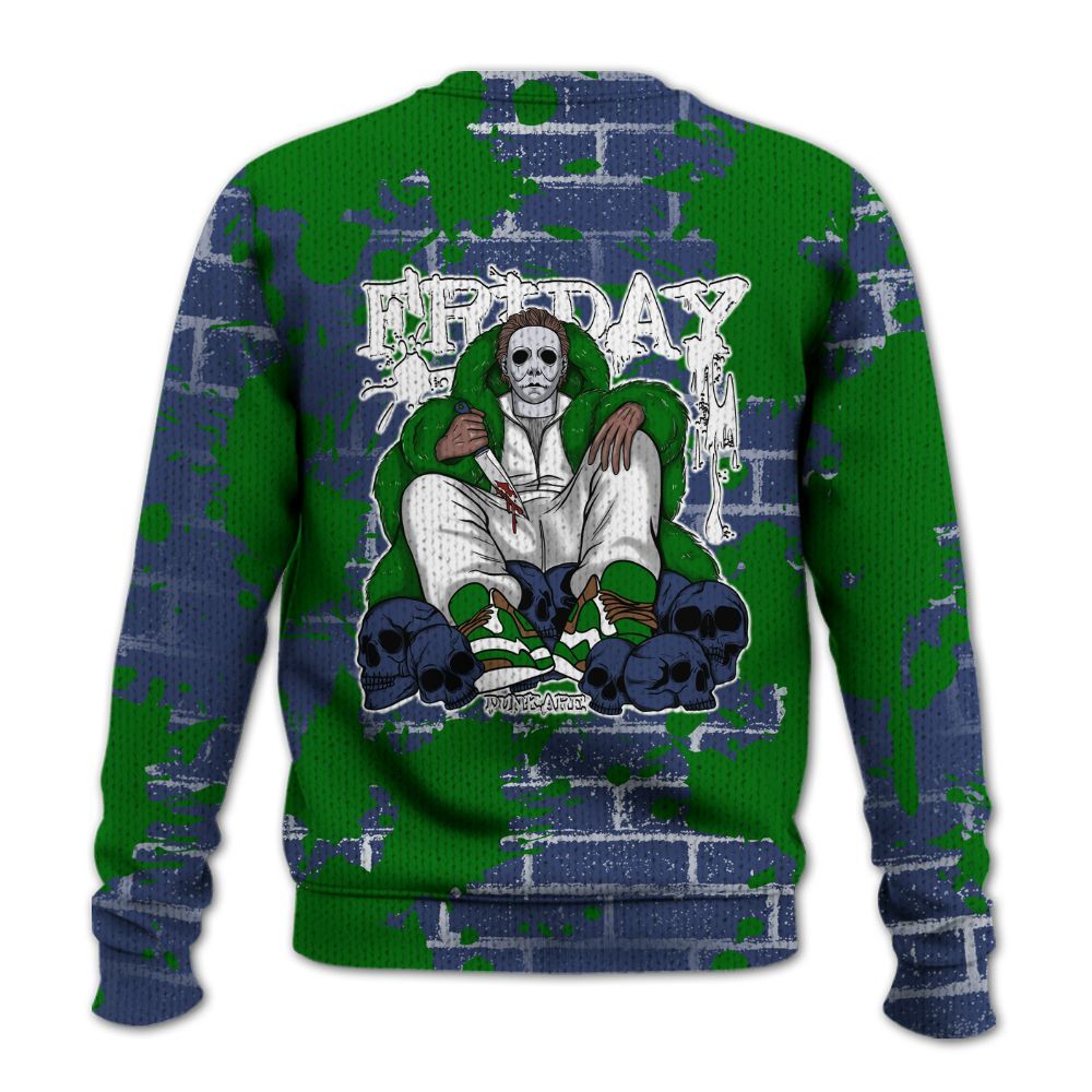 Knitted Sweater To Match Midnight Navy 13s - Friday Brick