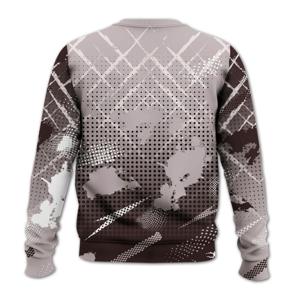 Sweatshirt To Match AMM Air Smokey Mauve 6s - Halftone Stand Business Dripping All Over Print