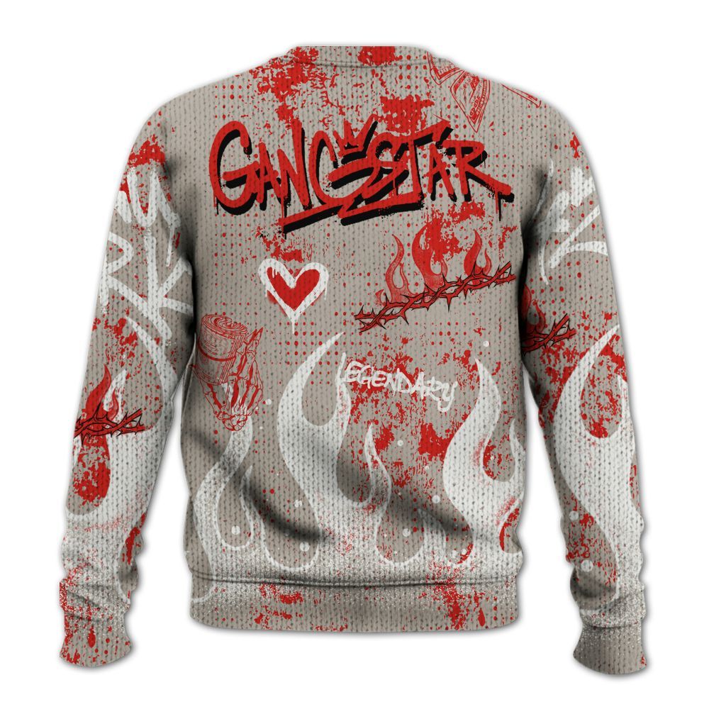 Knitted Sweater To Match Low OG Phantom 1s - Lucky Money Paid In Full Graffiti