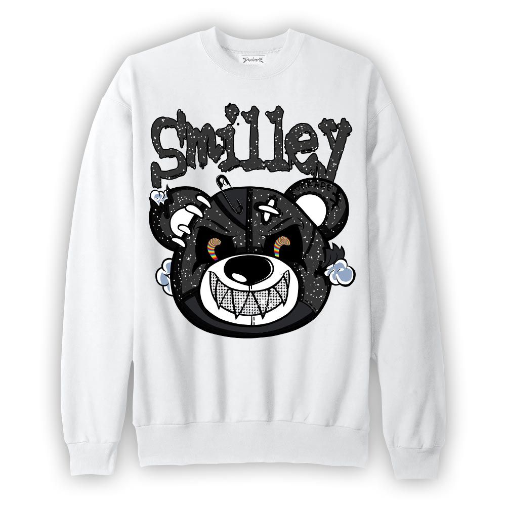 Sweatshirt To match Reverse Black White 6s Sweatshirt - Smilley Bear Graphic