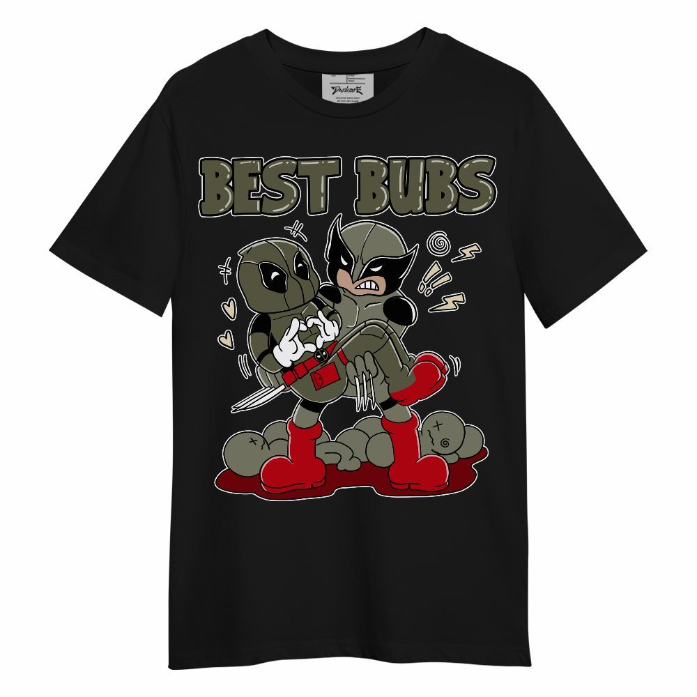Shirt To Match Travis Scott Low OG Medium Olive 1s - Bubs Cartoon Unisex Shirt
