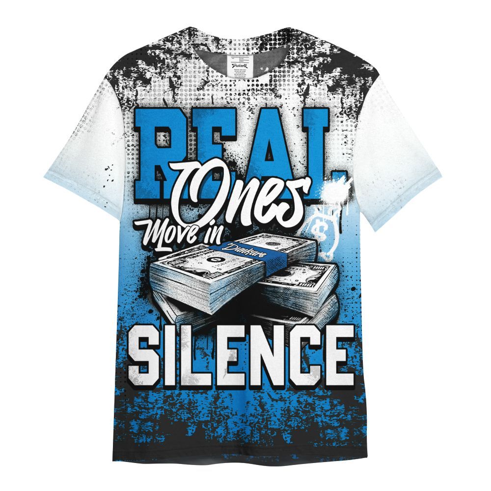 Shirt To Match High OG FragmentxULA White Black 1s - Move In Silence Money Street Retro All Over Print