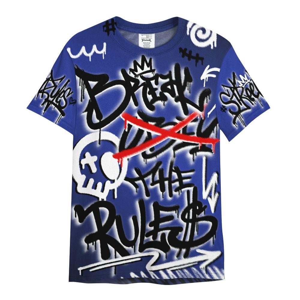Shirt To Match Air Max Plus Black Racer Blue - Break Rules Streetwear All Over Print