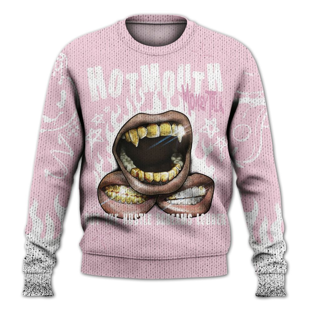 Knitted Sweater To Match Orchid 4s - Mouth Burning Street Style