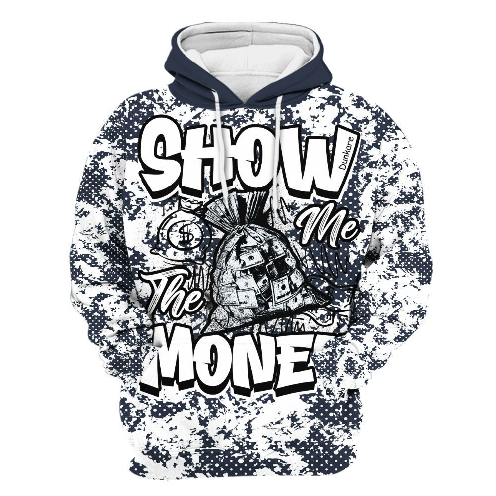 Hoodie To Match Retro Obsidian 13s - Show Me The Money Retro All Over Print