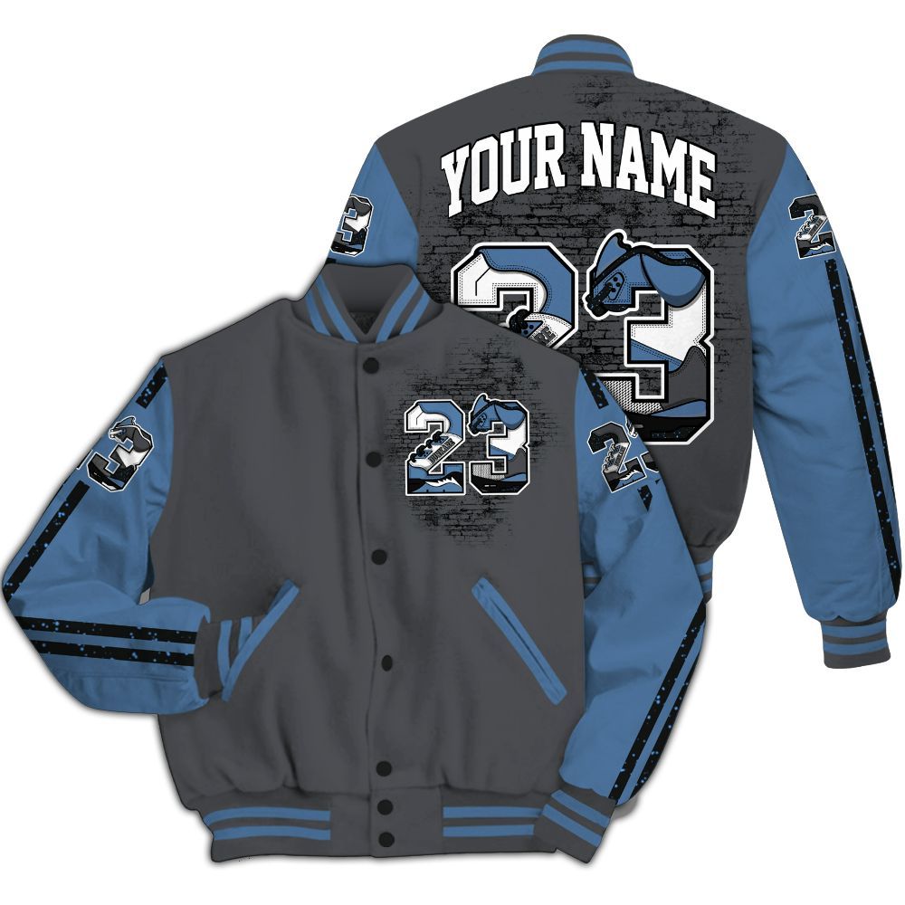 Varsity Jacket To Match Air Max 95 Stash - Custom Name Number 23 5s All Over Print