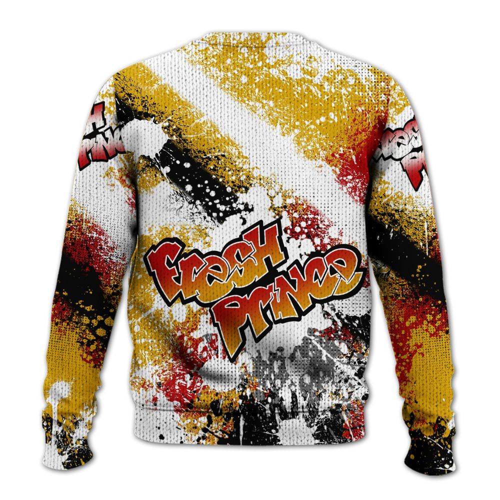 Sweater To Match White Taxi 12s - Fresh Sneaker Lick Graphic