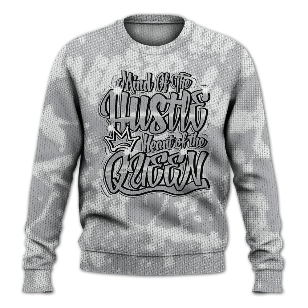 Knitted Sweater To Match Low OG Wolf Grey 1s - Hustles Heart Queens Street